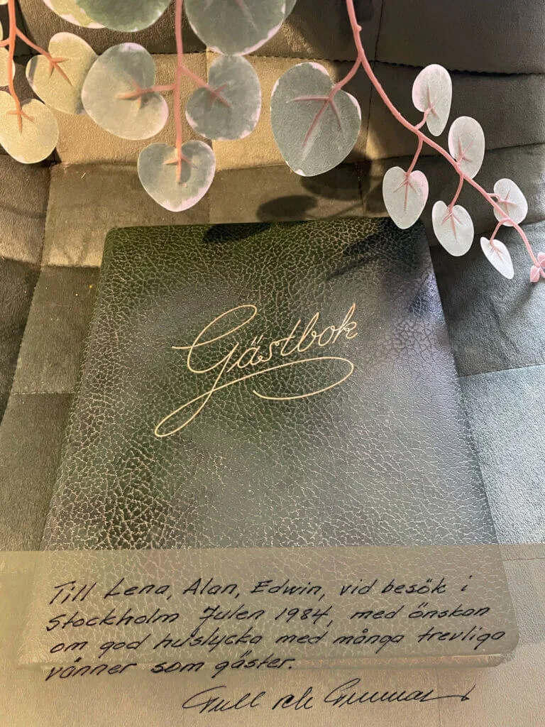 The Swedish Guestbook given to Lena in 1984 by her parents