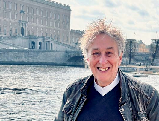 Alan - on a chilly, windy day in central Stockholm - March 2025