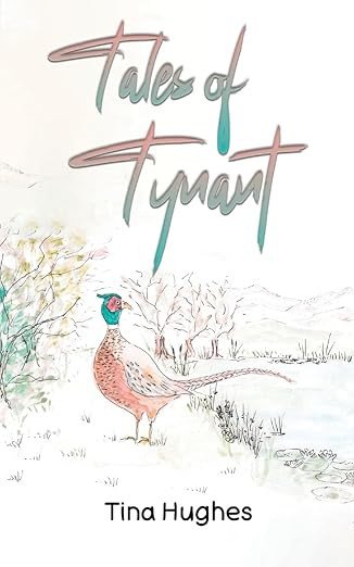 The front cover of Tina's book - featuring a coloured pen and ink drawing of a pheasant.