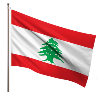 The Lebanese flag