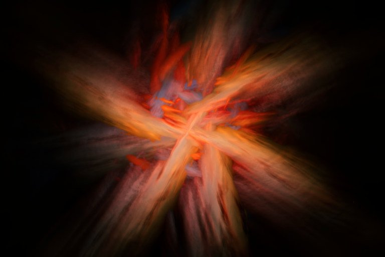 Abstract image of an explosion